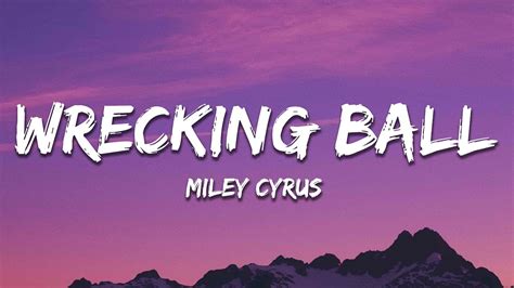 wrecking ball lyrics|More.